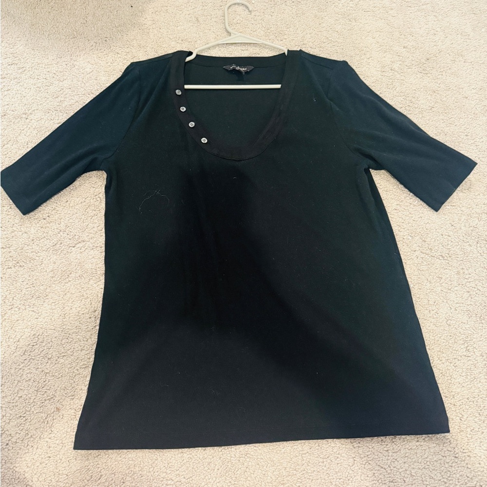 Banana Republic Black Short Sleeve Top